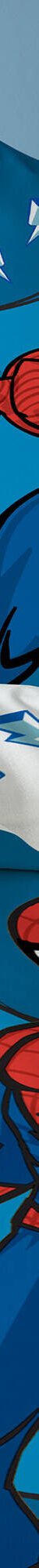 Parure de lit Spiderman super hero - coton (bleu) Parure de lit Spiderman super hero - coton (bleu)